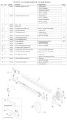 (F)25-C concealed vertical rod exit device
